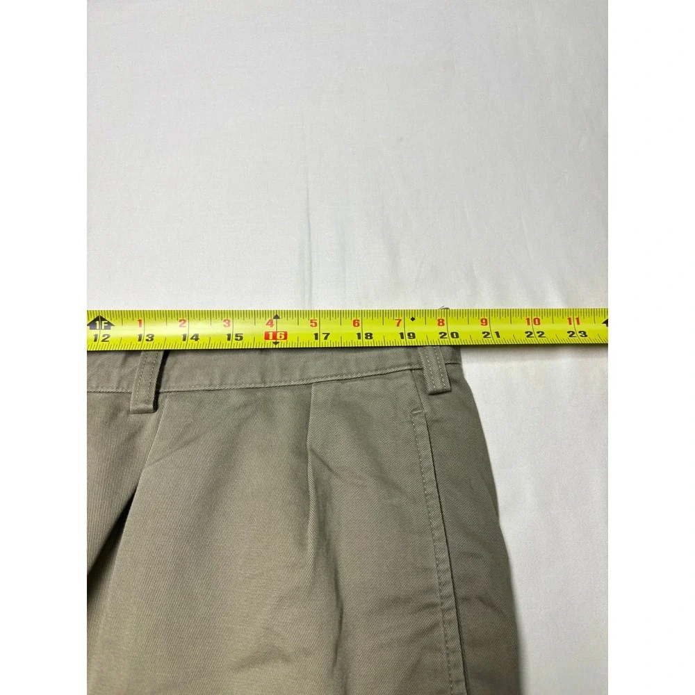 VTG Polo Ralph Lauren Andrew Pant Men 40x30 Olive Green Pleated Cotton Chino